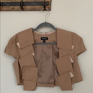 Bebe crop, cap-sleeve jacket
